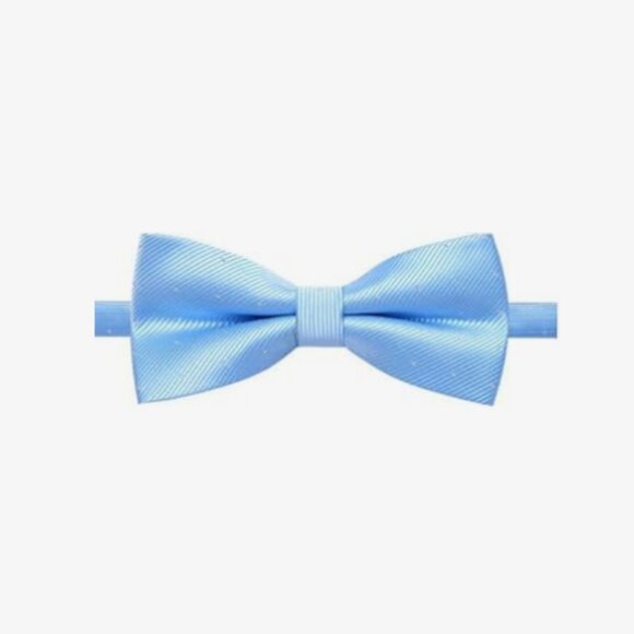 Elegant Bow Tie Bowtie Polyester Light Blue Sky with dots - Picture 1 of 4